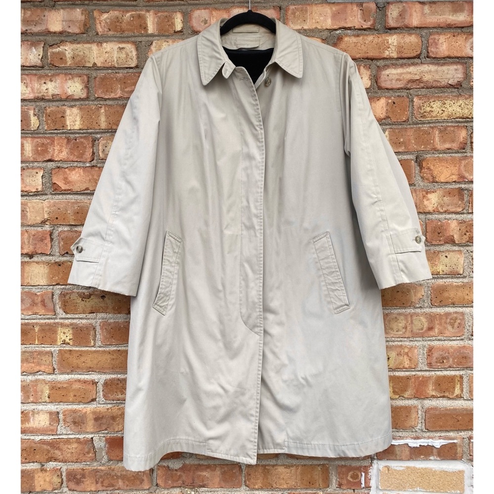 Vintage 70s London Fog Trench Coat w/ Removable 100% Alpaca Liner Women’s Large